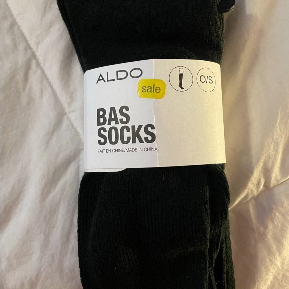 Aldo Black and grey Duo knee Socks❤️